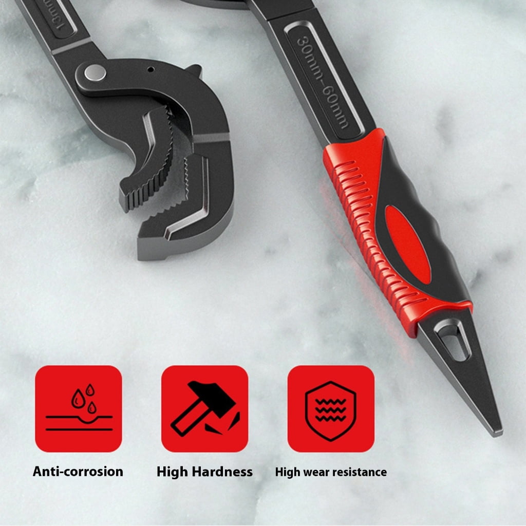 MOMOJIA Industrial Pipe Adjustable Wrench Key Open End Multifunction Tool Carbon Steel