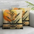 thumbnail image 3 of Fenyluxe Geometric Stripe Throw Pillow Covers Retro Aesthetic Cushion Covers, Beige Minimalism Cushion Cases Modern Artwork Pillow Covers, Mid Century Cushion Cases 22x22in, 3 of 5