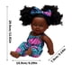 thumbnail image 3 of Juguetes de piscina, juguetes para bebés, juguetes para niños pequeños Muñeca negra pequeña de 30 cm Muñecas de simulación Muñecas de simulación Muñecas para dormir para niños Muñeca bebé, 3 of 7