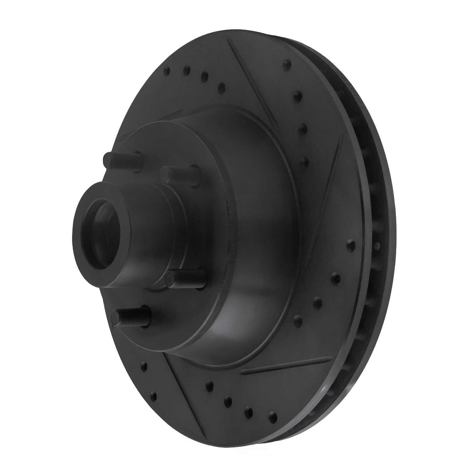 Dynamic Friction Company 633-39026R DFC Brake Rotor - Drilled And Slotted - Black