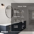 thumbnail image 5 of Bulbrite 8.5 Watt Dimmable Clear ST18 LED Light Bulbs 2700K Warm White Light 2/Pack (861422), 5 of 7