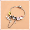 thumbnail image 2 of Adornos de Sanrio Hello Kitty Kuromi Cinnamoroll moda linda chica de moda Pandora pulsera con cadena aleación plata regalos de vacaciones xuanjing unisex, 2 of 2