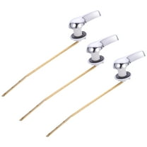 Masteelf Toilet Tank Repair 3Pcs Practical Design Silver Copper Abs Flush Lever