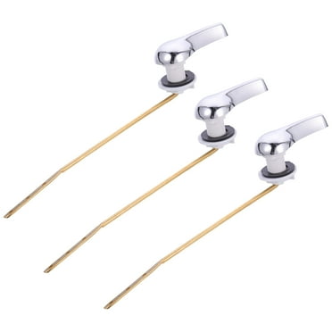 Masteelf Toilet Tank Repair 3Pcs Practical Design Silver Copper Abs Flush Lever