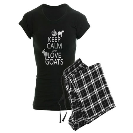 

CafePress - Keep Calm And Love Goats Pajamas - Women s Dark Pajamas