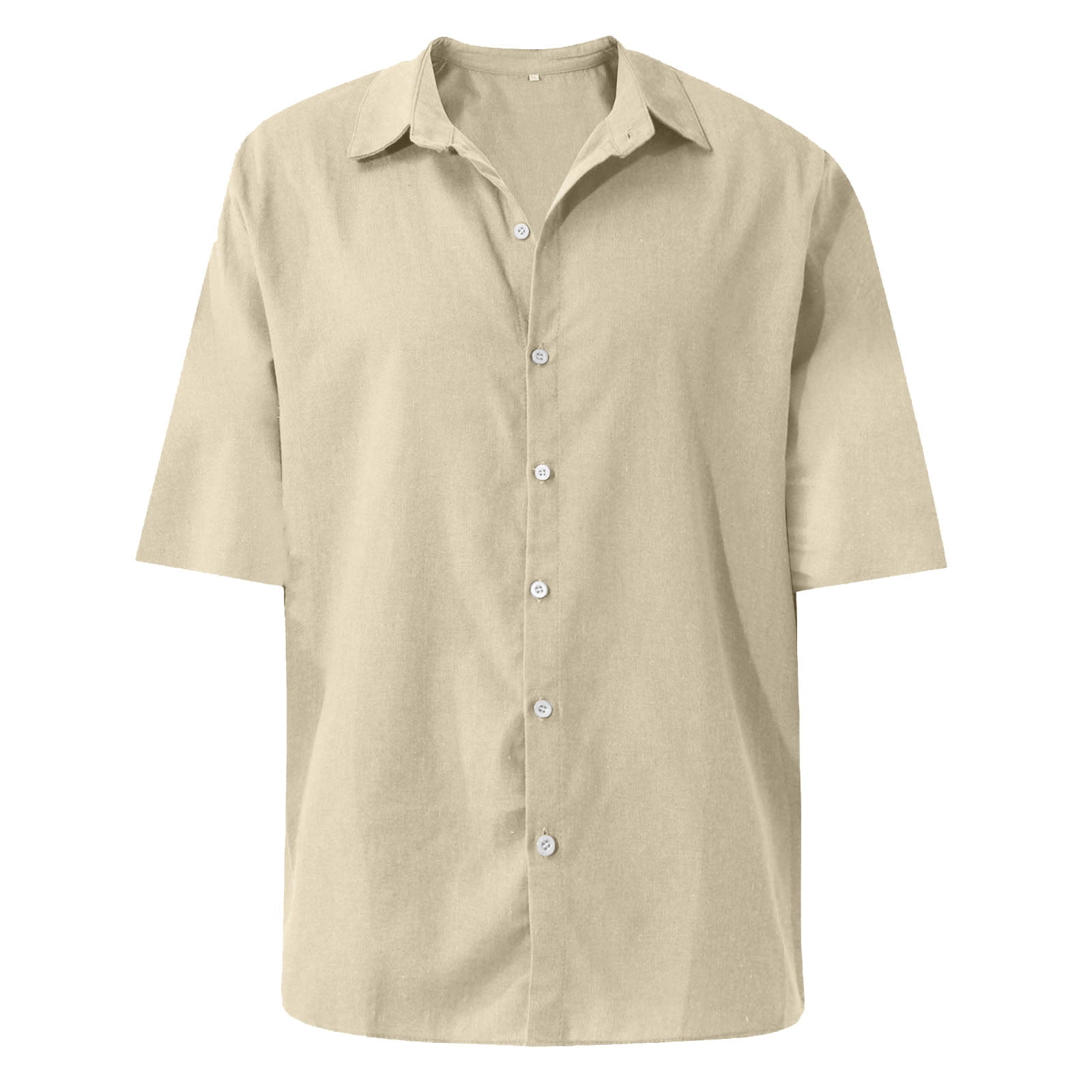 Huresd Men's Wrinkle Free Untucked Cuban Shirt Business
