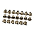 thumbnail image 4 of Campanas colgantes pequeñas de bronce, campanillas artesanales rústicas de metal para colgar. 20 piezas, 4 of 7