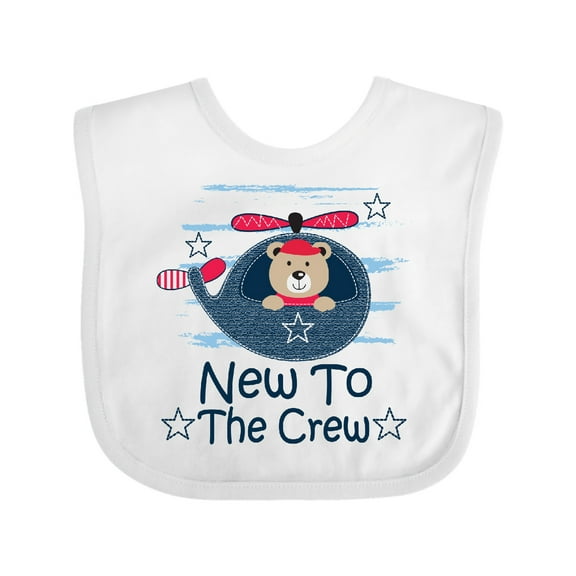 Inktastic New to the Crew Baby Boy Boys Baby Bib