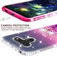 thumbnail image 5 of Compatible for LG V50 ThinQ Case, LG V50 Case, with [Tempered Glass Screen Protector] SOGA Diamond Liquid Quicksand Cover Cute Girl Women Phone Case - Clear/Pink, 5 of 5