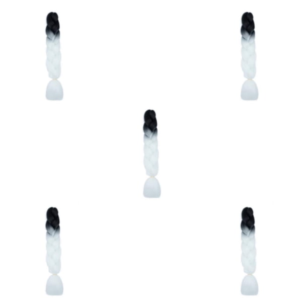 Soidarity Cabello trenzado sintético, trenzas impresionantes, extensiones de cabello trenzado sin esfuerzo, cabello trenzado Jumbo B33 Type2 NO2