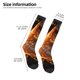thumbnail image 2 of Balery Gold Flame Pattern Wolf Calcetines novedosos Calcetines deportivos Calcetines hasta la rodilla Calcetines de algodón Calcetines originales y geniales, 2 of 6
