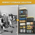 thumbnail image 6 of Ktaxon 8-Tier Wire Shelving Unit, Steel Storage Rack for Office Kitchen Garage 23.6" W x 13.8" D x 79.5" H, Black, 6 of 11