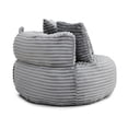 thumbnail image 6 of Leumius Lazy Sofa,Corduroy Fabric Oversized Bean Bag Sofa with High Back,Lounge Floor Sofa for Gaming,Reading Living Room Bedroom Office,Gray, 6 of 7