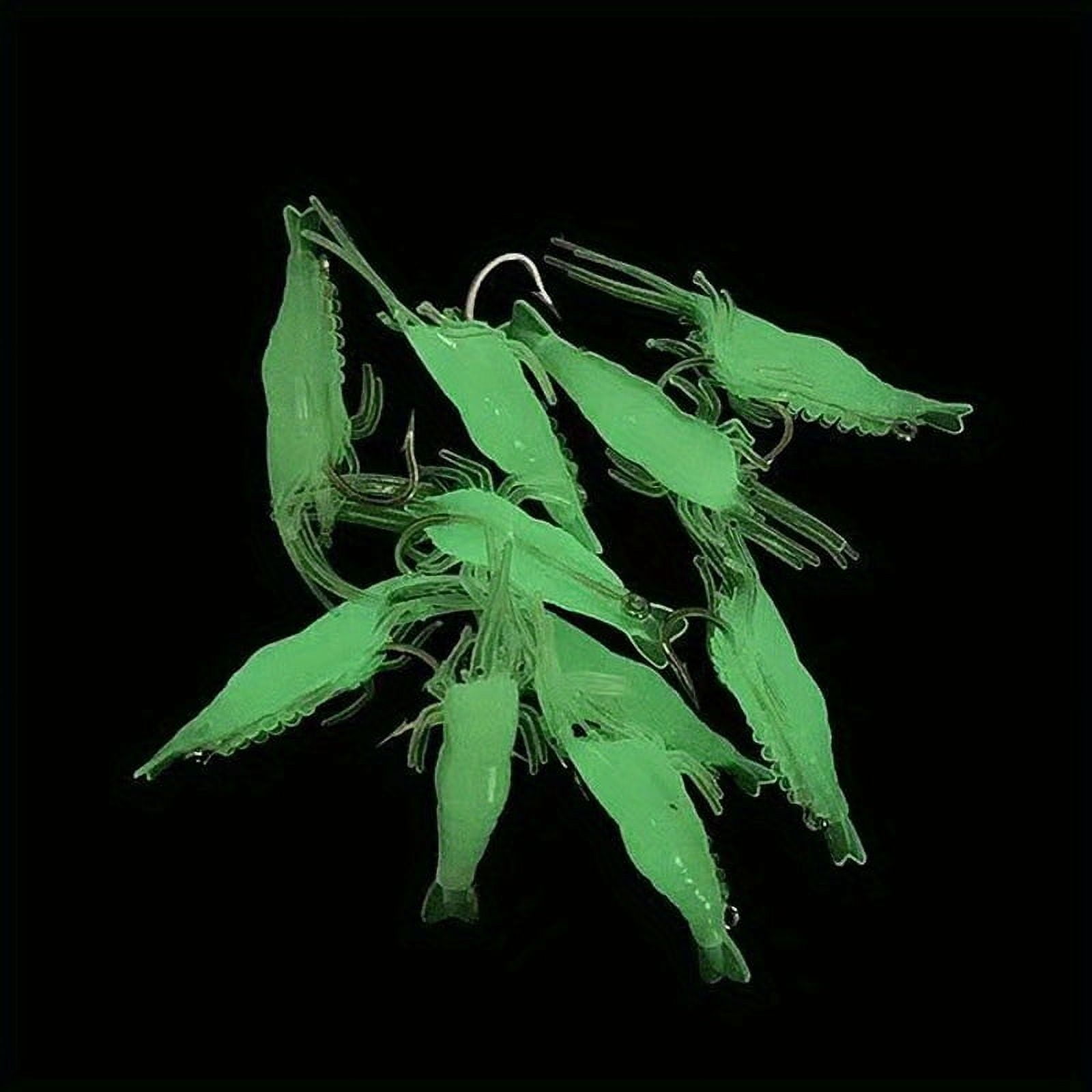 5PC Glow In The Dark Shrimp Fishing Lure: Lightweight & Easy To Use - Perfect For Beginners