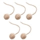 thumbnail image 3 of 5x juguetes para gatos pelota de sisal, juguete interactivo para gatos, pelotas para rascar mascotas, juego automático para gatos pequeños y medianos, 45 cm marrón, 3 of 8