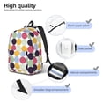 thumbnail image 5 of Daiia Polka Dot Vintage Canvas Backpack for Men and Women ,Hiking Backpack,Travel Laptop Bag for School,Large Capacity Backpack, 5 of 8