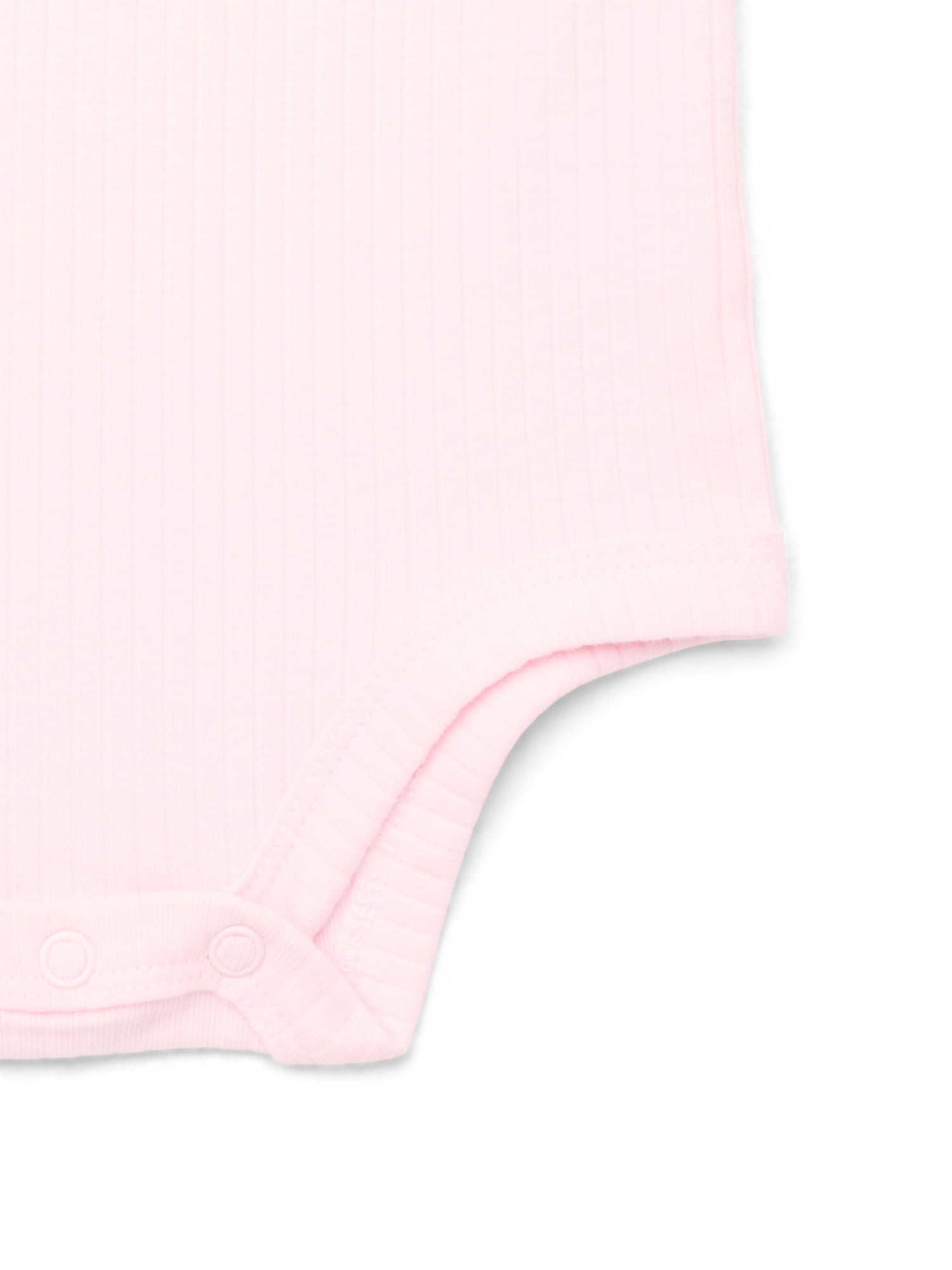 Garanimals Baby Girl Henley Bodysuit with Front Pocket and Long Sleeves, Sizes 0-24 Months