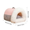 thumbnail image 3 of Dog House under $5! CQCYD Foldable Soft Dog House Bed, Warm Pet Kennel for Cats and Dogs, Cozy Semi Enclosed Pet Cave, 3 of 7