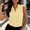 Yellow, variant on Women Cotton Gingham Button Down Shirts Slim Fit Sleeveless Blouses Plaid Tops Summer Fashion Clothes S-XXL Yellow