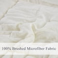 thumbnail image 2 of All Season Ivory 3 Piece Twin Size Shabby Chic Down Alternative Comforter Set with Corner Tabs, 2 of 7