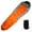 Orange, variant on Adult Mummy Type Camping Sleeping Bag with Carrying Case (Black)