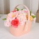thumbnail image 2 of Caja de flores de jabón, ramo de flores de jabón con cesta, rosa de jabón artificial, belleza eterna, fabricante de romance, regalo creativo para el día de la madre, día de San Valentín (rosa) kaili Sencillez, 2 of 5