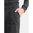thumbnail image 3 of Time and Tru Women's and Women’s Plus French Terry Sweatshirt and Joggers Set, 2-Piece, Sizes XS-4X, 3 of 4
