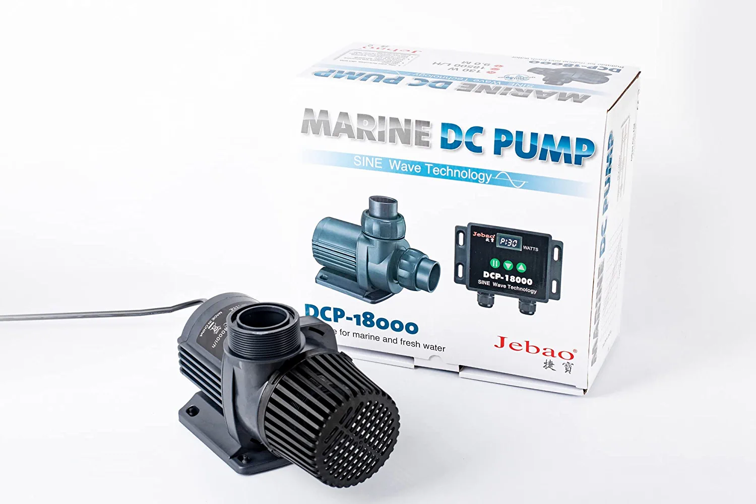Jebao Silence DC Pump DCP-6000II ① Jebao MDP-20000 Smart DC Sump Water Pump for Aquarium with Wave