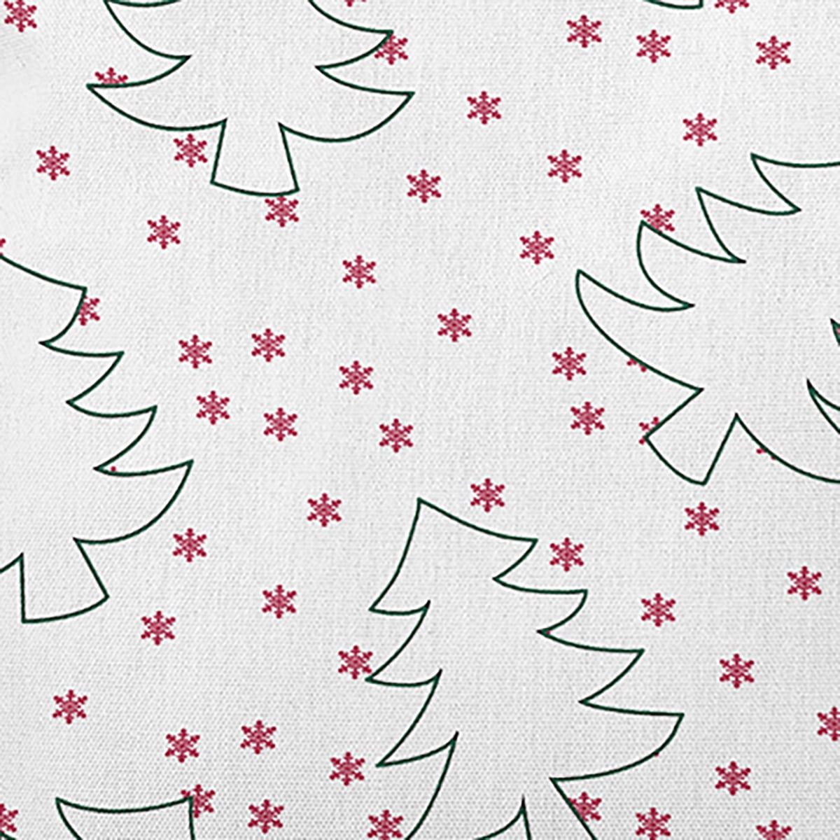20" x 20" Simply Daisy Tree Outlines Polyester Indoor/Outdoor Pillow, Christmas Pink Qty 1