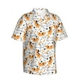 thumbnail image 2 of Daiia Cute Dog Hawaiian Shirt for Men Gentle Cotton Regular Short Sleeve Casual-Large, 2 of 9