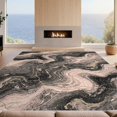 thumbnail image 2 of Design&I 6'x9' Ultra Soft Area Rug, Blush Abstract Swirl Flecked Veined Swirls Gilded Cracked Pink Flowing Dynamic None Fluffy Washable Non Shedding for Guest Room Bedroom Living Room, 2 of 7