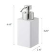 thumbnail image 7 of Yamazaki Home Foaming Soap Dispenser, White, ABS Plastic, 12.2 fluid oz., 360 milliliters, No Assembly, 7 of 7