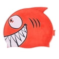 thumbnail image 1 of S SERENABLE Shark Shaped Swimming Cap Bathing Cap for Children Short and Long Hair Teens Red, 1 of 9