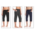 thumbnail image 3 of Eigraketly Pantalones de mujer Pantalones deportivos Pantalones de chándal de cintura alta Color sólido para todas las estaciones Uniforme atlético  azul oscuro S Eigraketly OD002099-03, 3 of 6