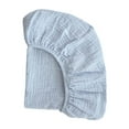 thumbnail image 2 of HILABEE Fitted Bassinet Sheet Newborn Girl Boy for Rectangle Oval Hourglass Mattress Blue, 2 of 9