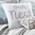 thumbnail image 2 of Levtex Home - Bondi - Decorative Pillow (18 x 18in.) - Our Nest - Grey and White, 2 of 3