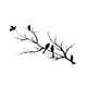 thumbnail image 2 of Adorno colgante de pared de pájaro de metal, escultura de pared de pájaros en la rama, escultura de hierro única, decoración de pared para jardín y, 2 of 8