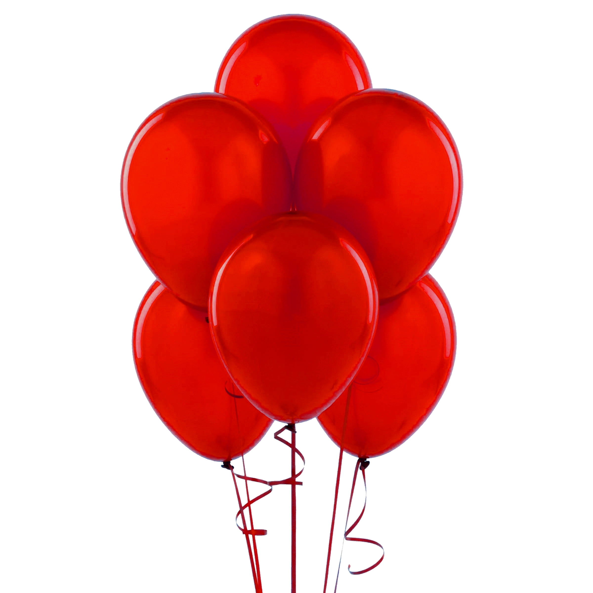 24 Latex Balloons 12" when inflated solid Red