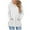 White, variant on Yievot Womens Casual Hoodies Long Sleeve Fall Sweatshirts Solid Loose Side Slit Pullover Tops with Pocket