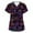 B_Dark Purple_18UHJHKH#, variant on Garbnen Valentine Scrub Tops Plus Size Gradient Heart Graphic Short Sleeve V Neck Women Work Shirts with Pocket Stretch Nursing Scrubs S-5XL
