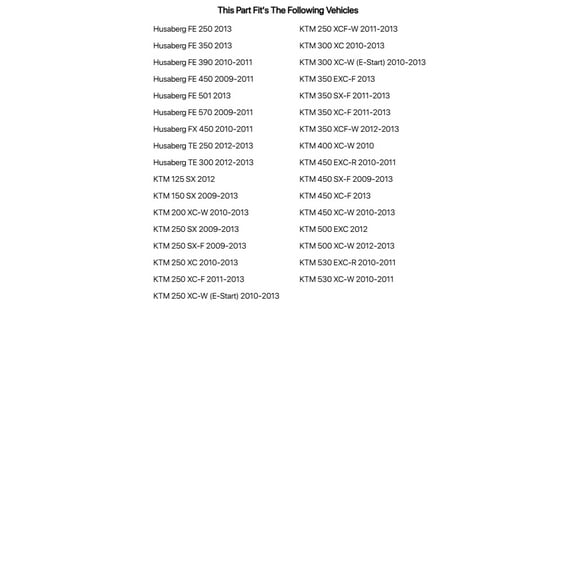 Tusk Front Brake Master Cylinder Rebuild Kit for KTM 350 SX-F 2011-2013