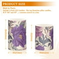 thumbnail image 3 of Vintage Style Painting Pink Purple Flowers Flickering Flameless Candles LED Tealight Battery Operated with Remote Set of 2 Holiday Decor Ornaments, 3 of 7
