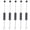 Black, variant on Gieenan Set of 5 Metal Seam Rippers Thread Remover for Sewing Crafting Removing Embroidery with Ergonomic Grip