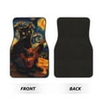 thumbnail image 2 of Pofeuu Starry Night Cat Guitarist Print Car Foot Mat Set of 4 Pieces - All-Weather Full Set Floor Mats for Cars Trucks SUVs, 2 of 7