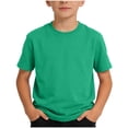 thumbnail image 2 of Blusas y camisas de manga corta con cuello redondo para niños, camisetas de manga corta de color liso de talla mediana para niños, camisetas de verano para niños y niñas, camisetas de manga corta con, 2 of 6