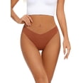 thumbnail image 4 of Tangas tichers Seamless para mujer, cintura en V, elástico, paquete de 6, 4 of 6