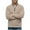 Khaki, variant on VSSSJ Mens Quarter-Zip Pullover Sweater Casual Mock Neck Long Sleeve Textured Fall Winter Workout Athletic Warm Ribbed Sweaters Tops Dark Gray S