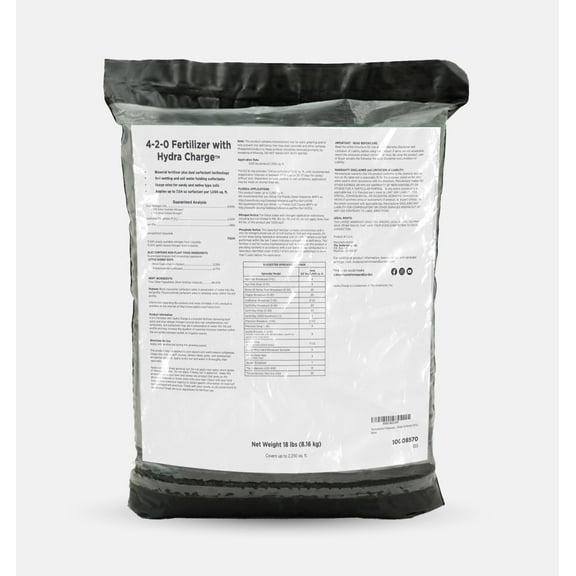 The Andersons Hydra Charge Biosolid Fertilizer Plus Surfactant 4-2-0 (18 lb Covers up to 2,250 Sqft)
