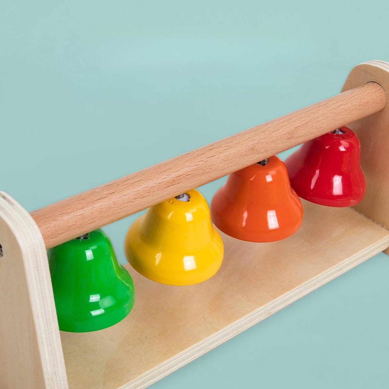 Dualoai 8 Note Hand Bells Percussion Musical Instrument Holiday Birthday Gift Colorful