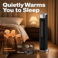 thumbnail image 3 of ATUPEN Space Heater, 1500W Electric Heater Thermostat 12H Timer 90° Oscillation for Home Bedroom Indoor, 3 of 9